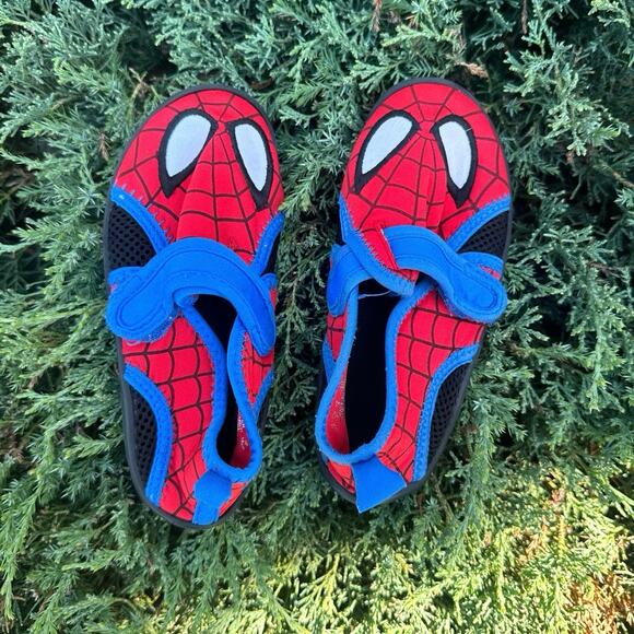 Disney Marvel Spiderman Toddler Boy‎ Swim Shoes Size 10 - Picture 5 of 12